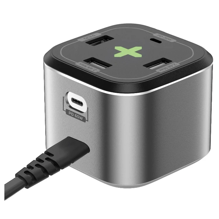 Celly Power Station 65W, 5 ports USB dont 2x USB-C