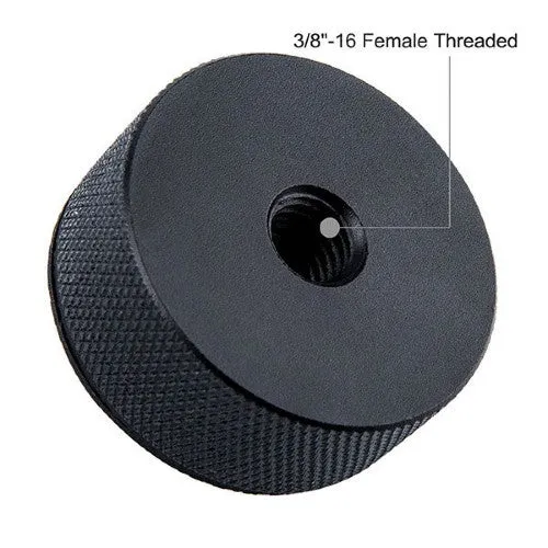 Caruba Vis adaptateur 1/4"M 3/8"F avec poignée en métal et couvercle en caoutchouc