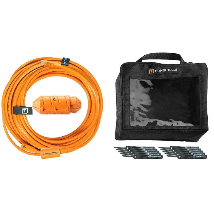 Tether Tools TetherBoost Pro (9,4 m) USB-C vers Micro-B (droit à droite)
