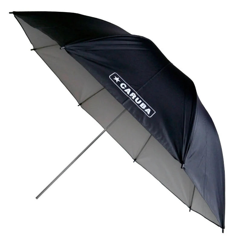 Caruba Parapluie réflecteur Noir/Blanc 83cm