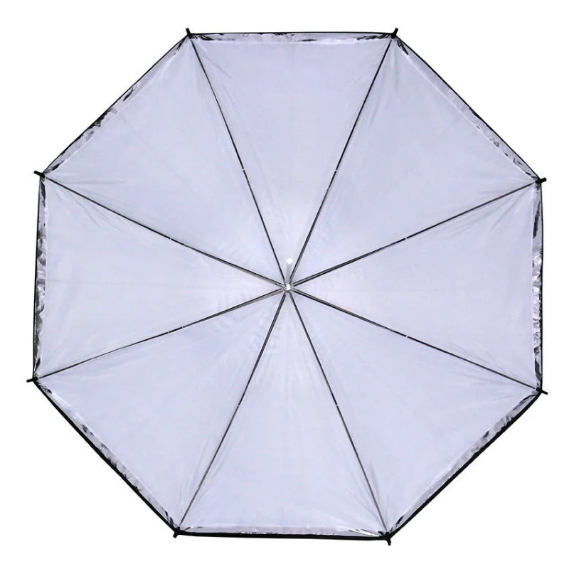 Caruba Parapluie réflecteur Blanc + couverture noire 153cm
