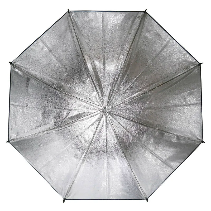 Caruba Parapluie réflecteur Argent/Noir 109cm