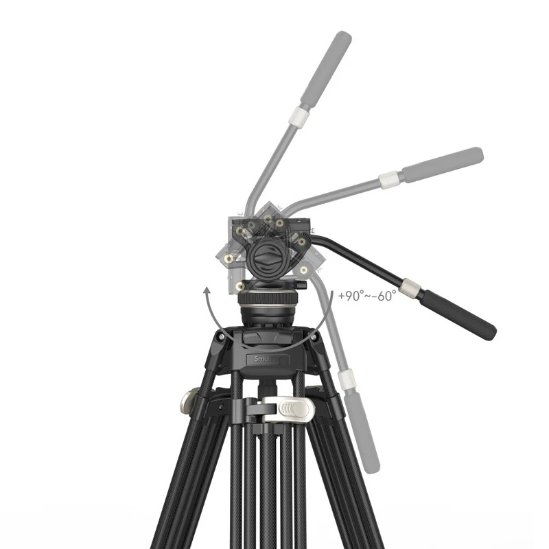 SmallRig 3989 Heavy-Duty Carbon Fiber Trépied Kit AD-100