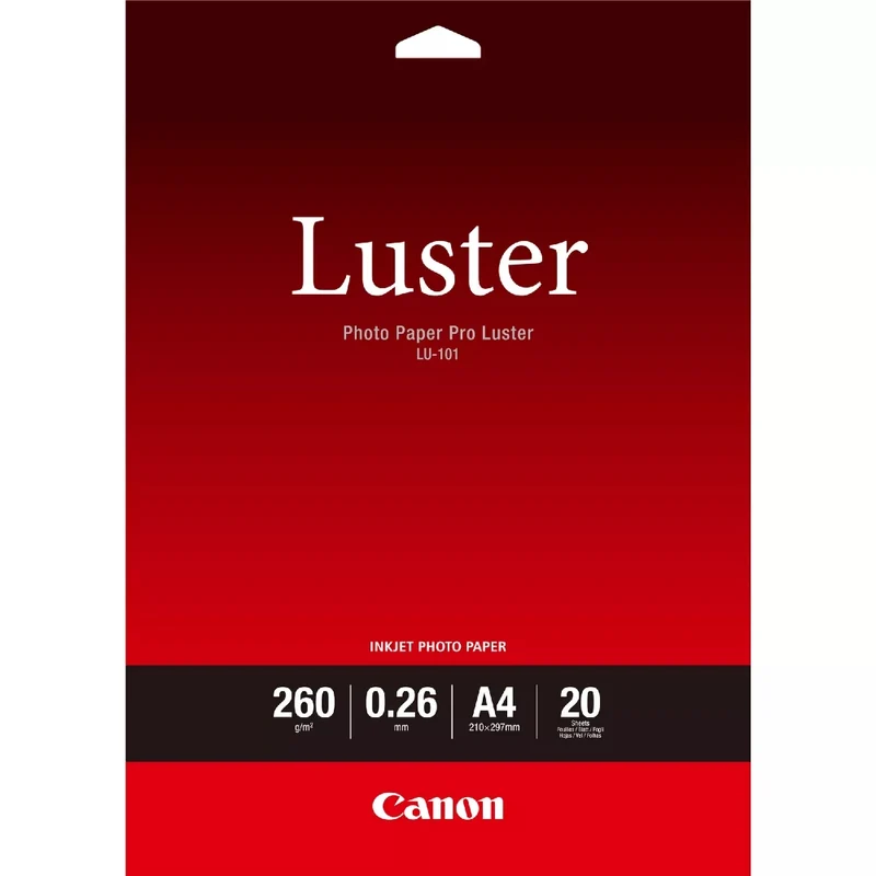 Canon LU-101 Papier Photo Pro Luster A4 20 feuilles 260g