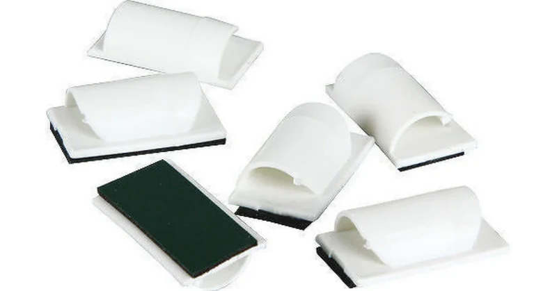 D-Line Attache-câbles blanc (lot de 6)