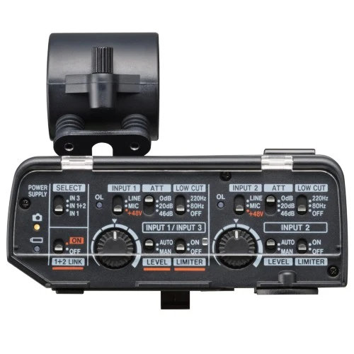 Canon EOS R5 C + Adaptateur de Microphone XLR Tascam CA-XLR2d-C pour Canon
