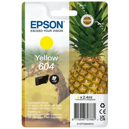 Epson Singlepack Jaune 604 Encre