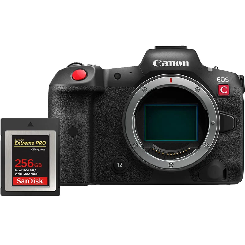 Canon EOS R5 C Boîtier + Sandisk CF Express Extreme Pro 256GB 1700 / 1200MB/s type B
