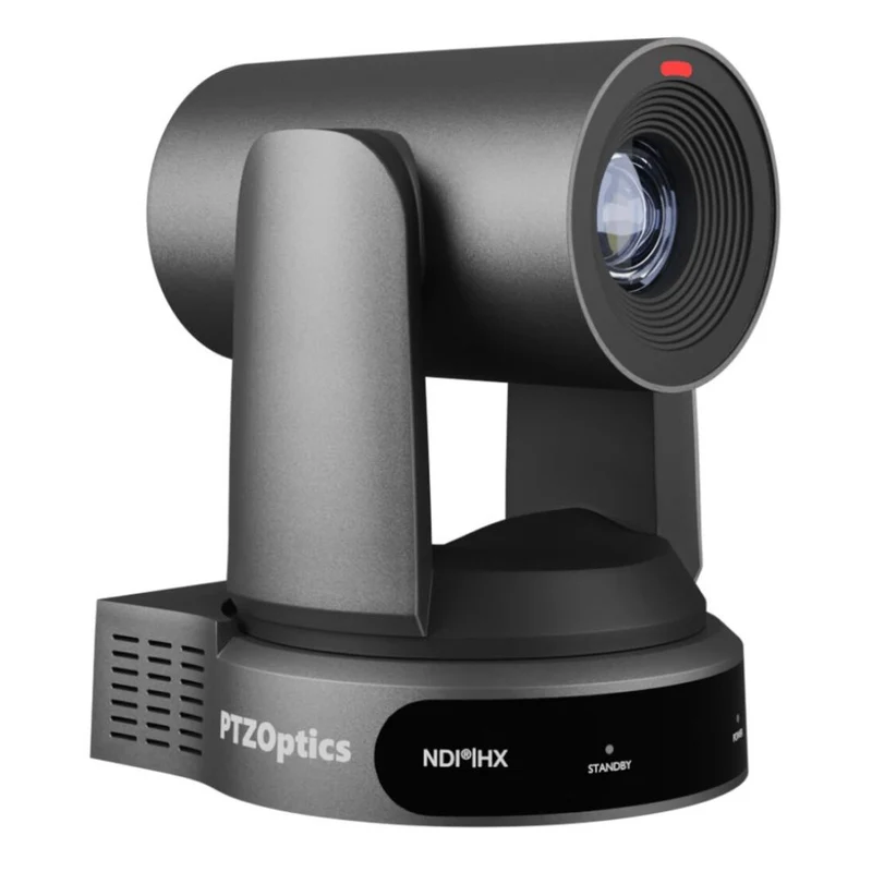 PTZOptics Move 4K, une caméra PTZ de 3ème génération, zoom optique 30x gris