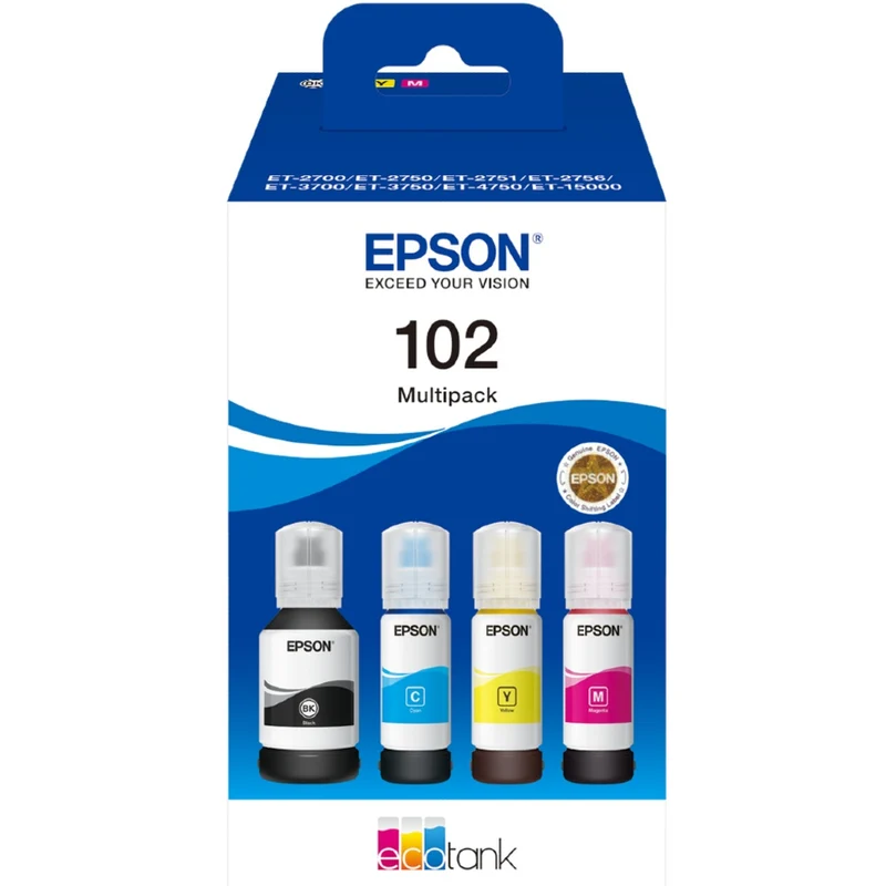 Epson 102 EcoTank Encre Multipack 4 couleurs