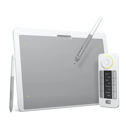 Xencelabs Tablette à Stylet Moyen Bundle SE EN/FR/ES Blanc