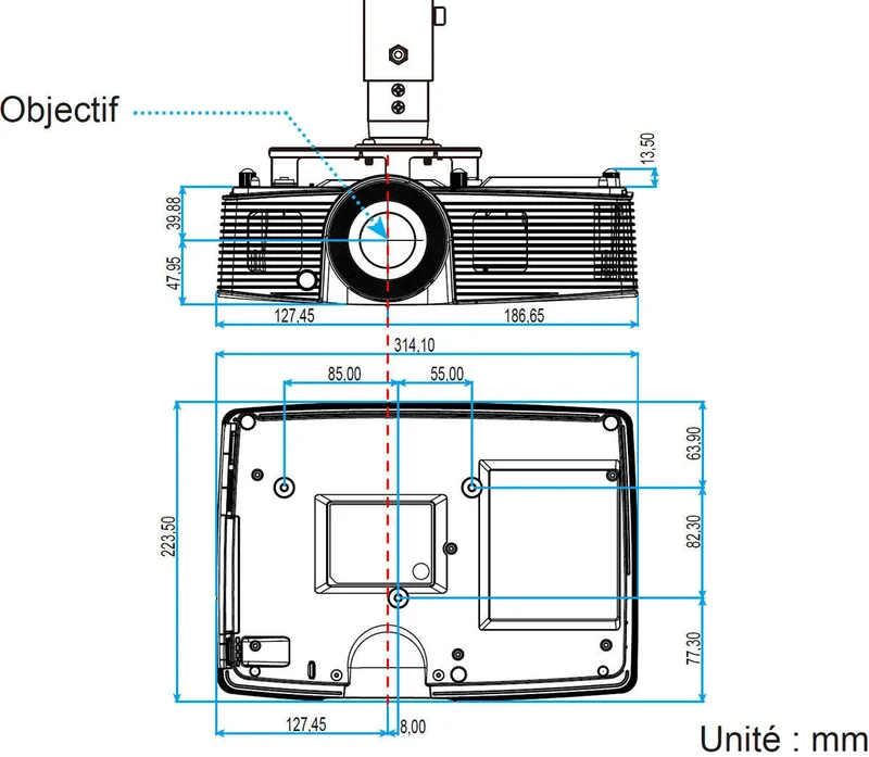 Optoma W402 blanc