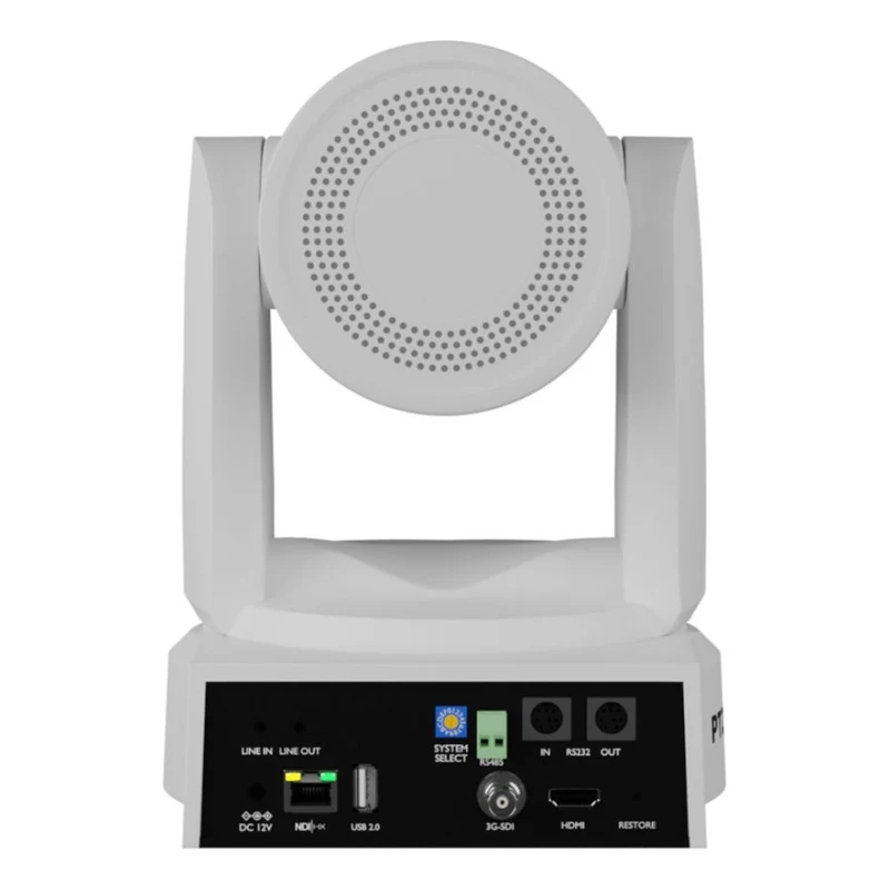 PTZOptics Move 4K, une caméra PTZ de 3ème génération, zoom optique 30x blanc