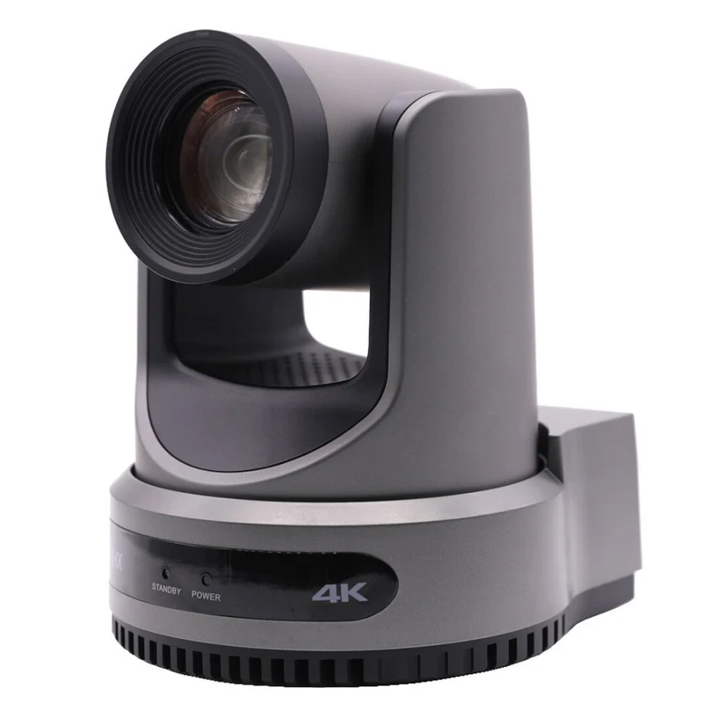 PTZOptics Move 4K, une caméra PTZ de 3e génération, zoom optique 20X gris