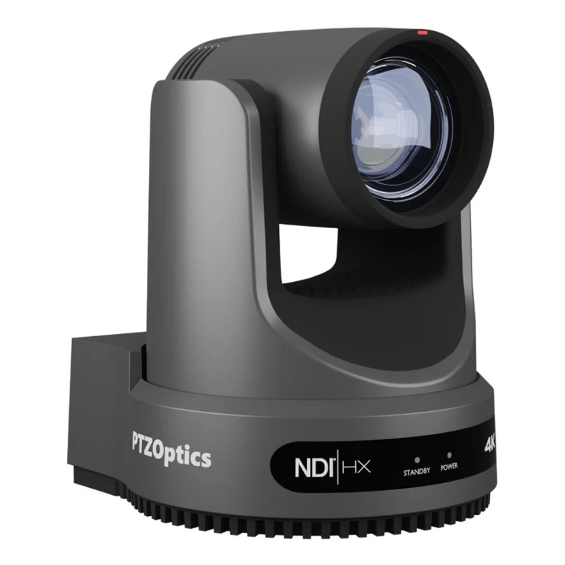 PTZOptics Move 4K, une caméra PTZ de 3ème génération, zoom optique 12x gris