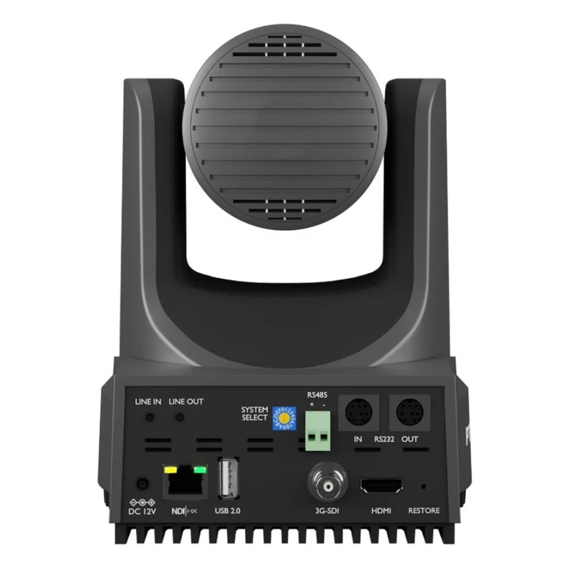 PTZOptics Move 4K, une caméra PTZ de 3ème génération, zoom optique 12x gris