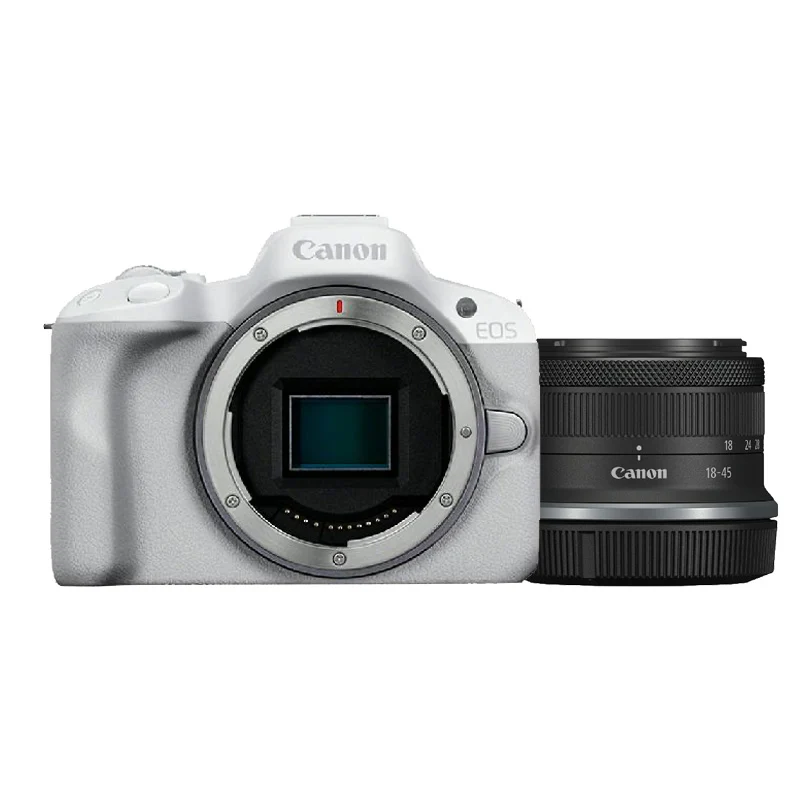 Canon EOS R50 Blanc + Canon RF-S 18-45mm f/4.5-6.3 IS STM