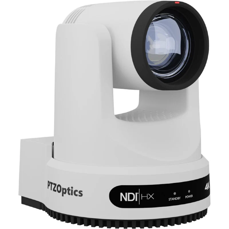 PTZOptics Move 4K, a 3th Gen PTZ appareil photo, 12X Optique Zoom Blanc