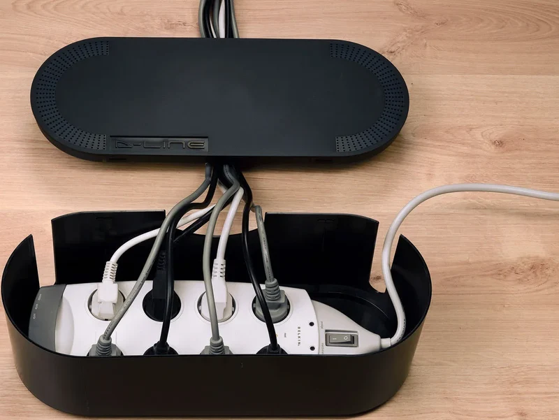 D-Line Cable Tidy Box Big Noir