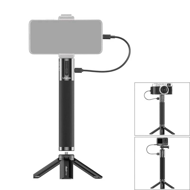 Ulanzi BG-3 Trépied Powerbank 10,000mAh + Support de téléphone universel Kamera Express noir