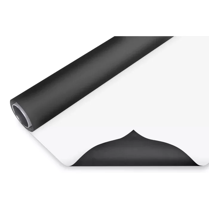 Bresser Vinyle Noir/Blanc Mat 2X6m Rouleau de fond