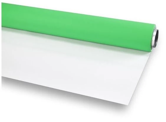 Bresser Vinyle vert/blanc Mat 2.72X6m Rouleau de fond