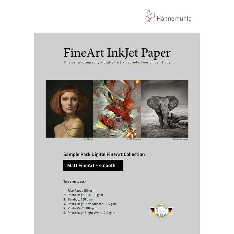 Hahnemühle Matt FineArt Smooth A4 Pack d'Echantillons