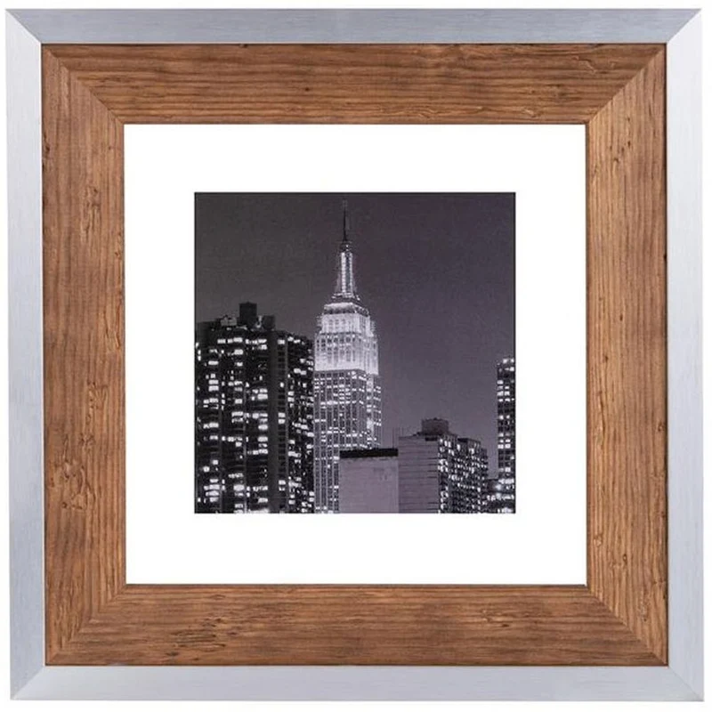 Dorr Wood Frame Prestige 50x50 brun/argent