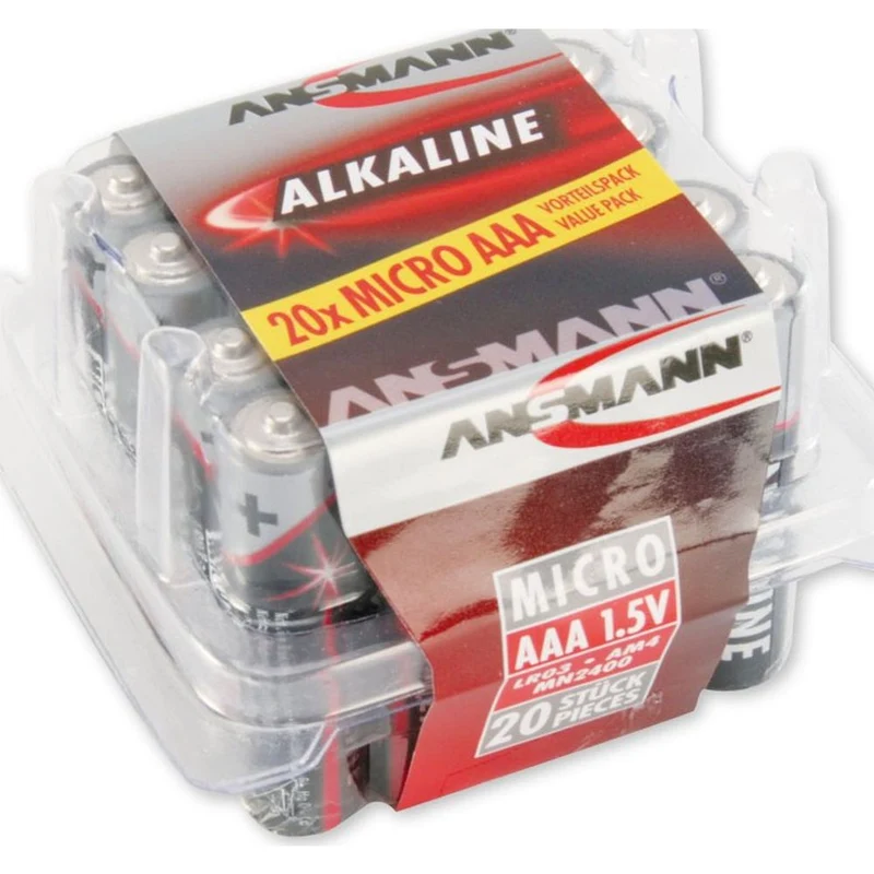 Ansmann 20 Piles Alcaline AAA