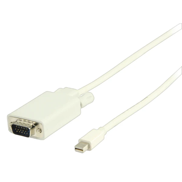 Valueline Mini DisplayPort - VGA 15 Broches 2 Mètres Blanc