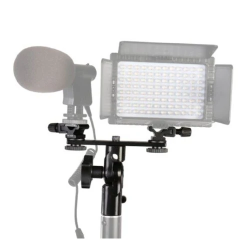 Falcon Eyes Support inclinable Double monture + 2 griffes de Flash CLD-14A