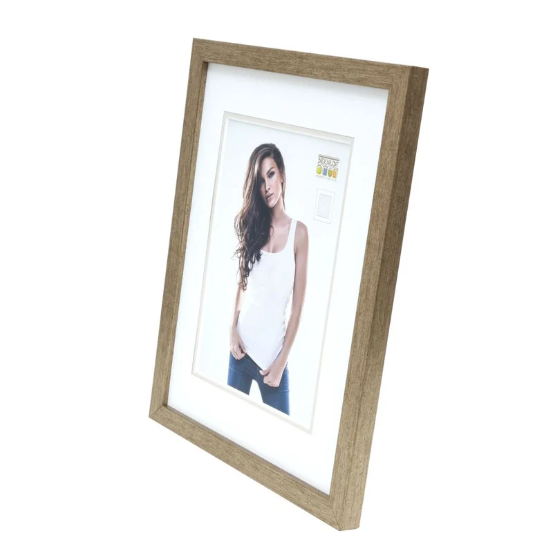Deknudt Cadre photo avec passe-partout couleur bronze 15x20 S43AD2