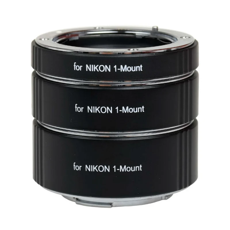 Caruba Set bagues d’extension pour Nikon 1 Appareil photo hybride avec boitier métal