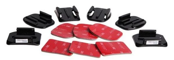 Pro-Mounts Fixations Plates & Courbées pour GoPro