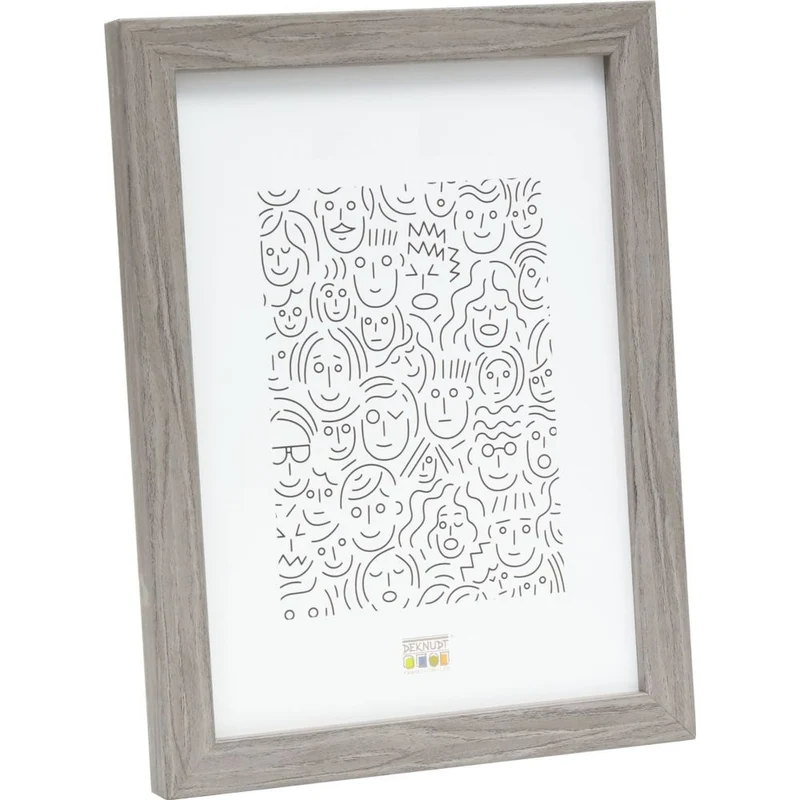 Deknudt cadre en bois étroit en gris 15x20