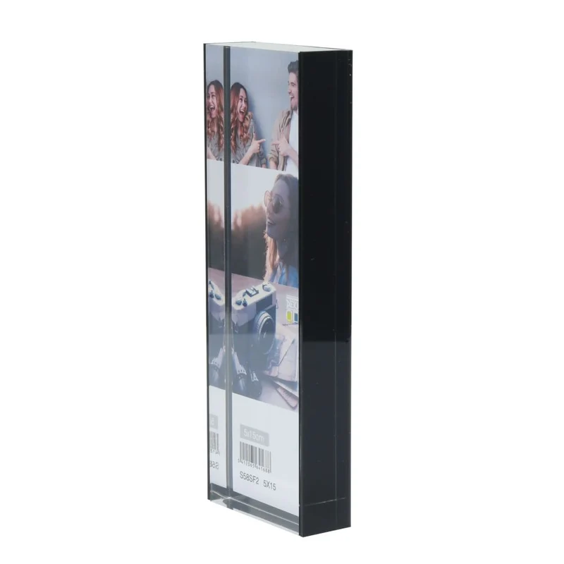 Deknudt Cadre bloc transparent avec dos noir 5x15 S58SF2