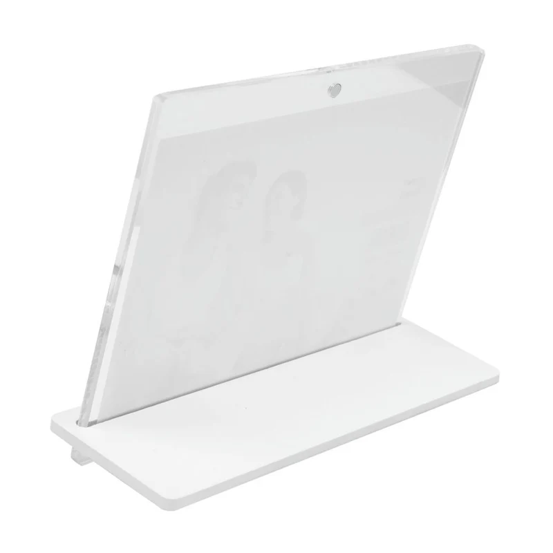 Deknudt Cadre photo transparent 5,4mm d'épaisseur avec support blanc 13x18 S58SD1