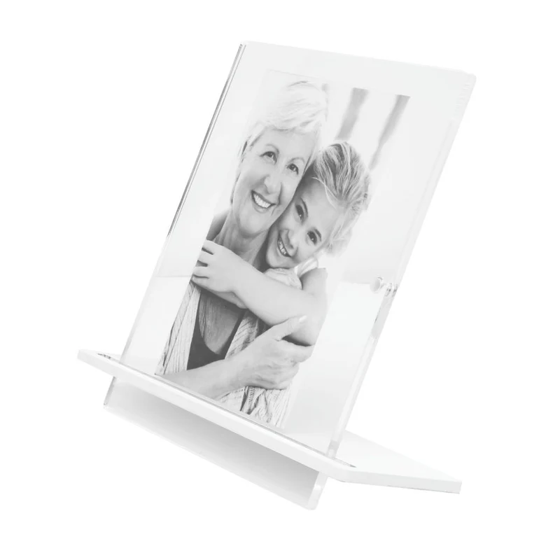 Deknudt Cadre photo transparent 5,4mm d'épaisseur avec support blanc 13x18 S58SD1