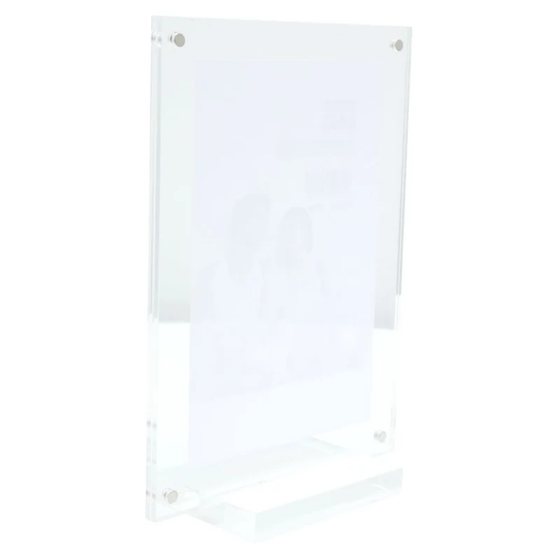 Deknudt Cadre photo magnétique et transparent de 6mm d'épaisseur avec base 10x15 S58SC1