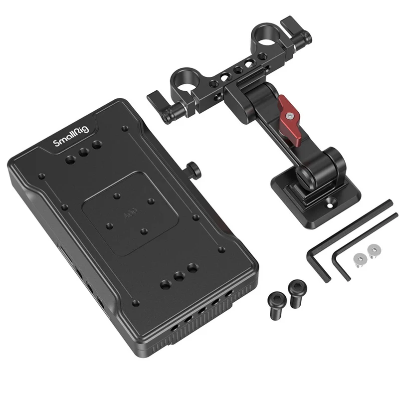 SmallRig 3204 V-Mount Batterie Adaptateur Plate avec Réglable Arm