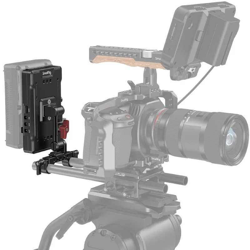 SmallRig 3204 V-Mount Batterie Adaptateur Plate avec Réglable Arm