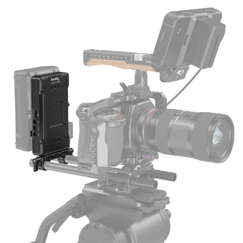 SmallRig 3204 V-Mount Batterie Adaptateur Plate avec Réglable Arm