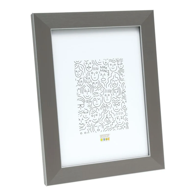 Deknudt Cadre photo gris avec bordure argentée 10x15 S41VK7