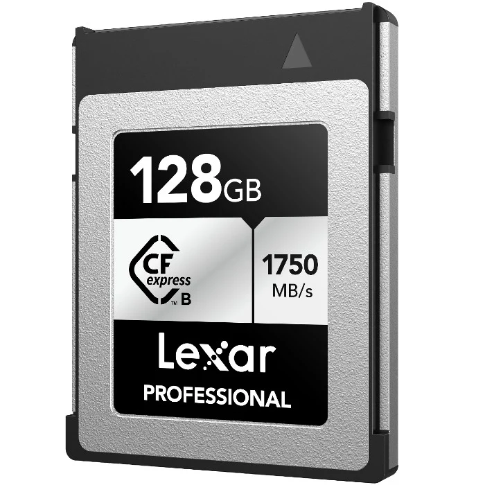 Lexar Professional Argent Carte CFexpress Type B R1750/W1300 MB/s – 128GB