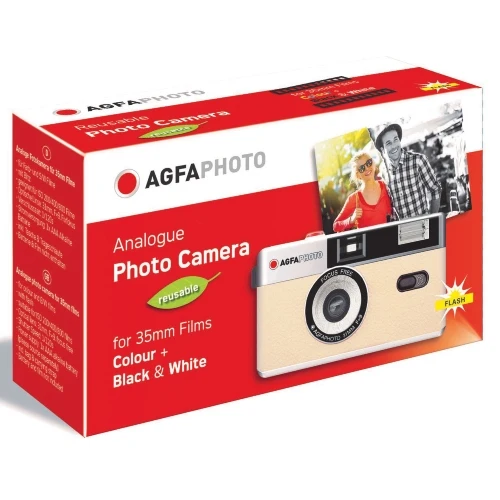 AgfaPhoto Appareil photo réutilisable 35mm Beige