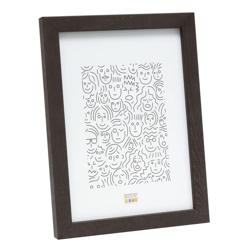 Deknudt Cadre étroit en bois brun foncé 20x30 S43AH2