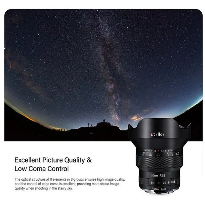 AstrHori 12mm f/2.8 Fisheye monture L