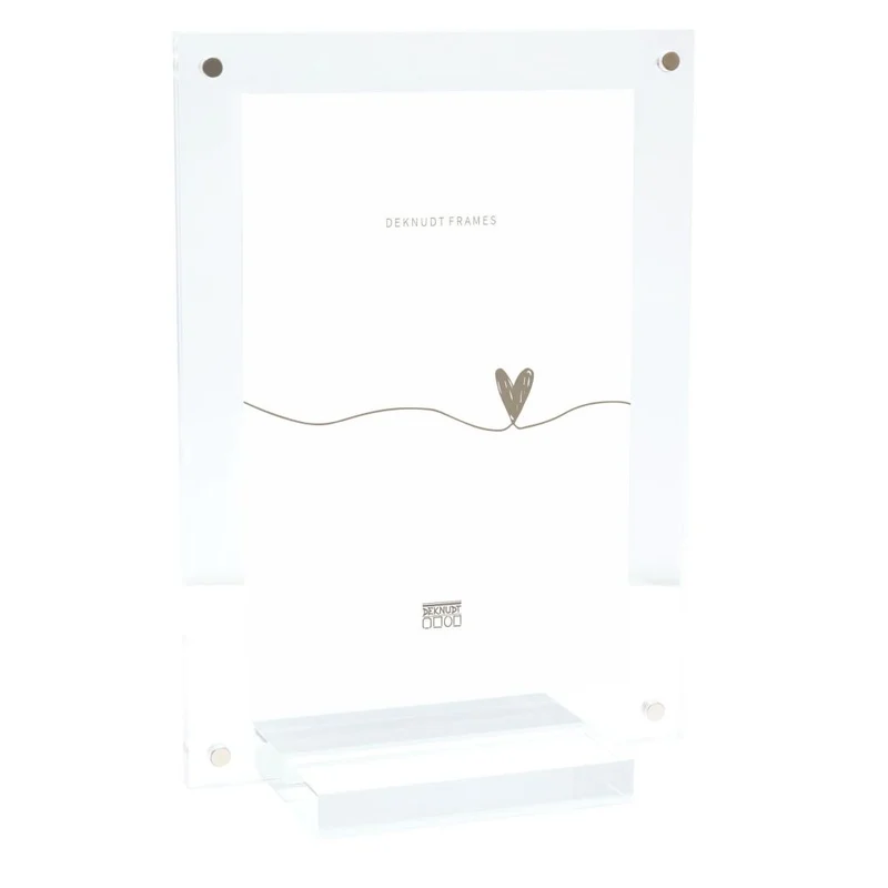 Deknudt Cadre photo magnétique et transparent de 6mm d'épaisseur avec base 20x20 S58SC1