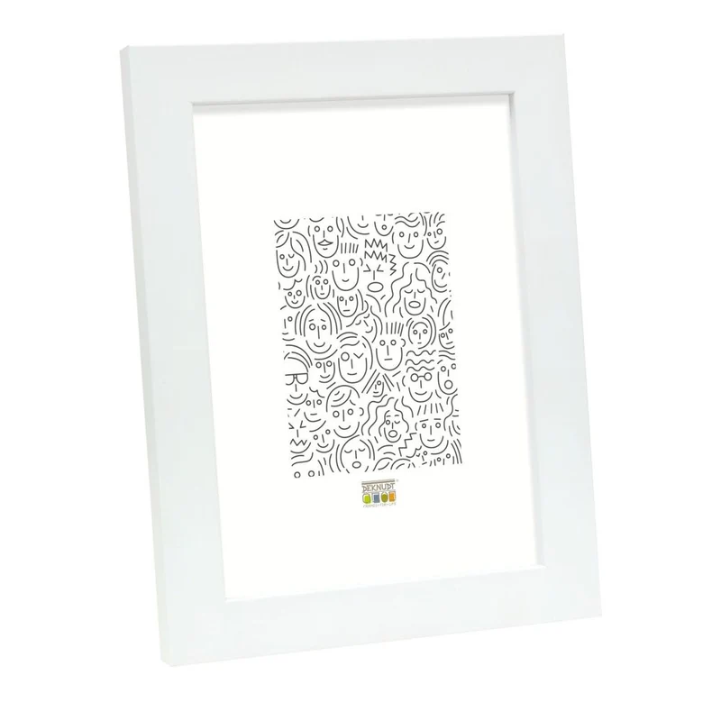 Deknudt Cadre photo moderne en blanc 13x18 S45SK1