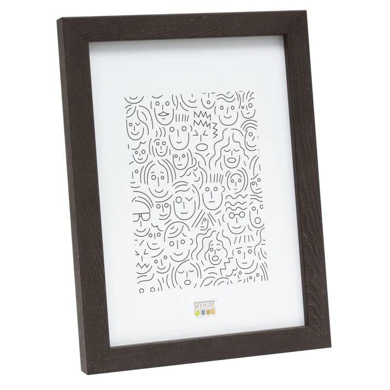 Deknudt Cadre en bois étroit en marron foncé 13x18 S43AH2